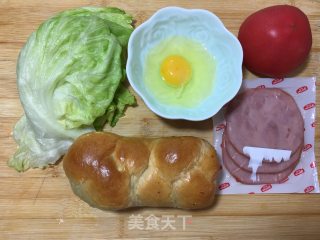 香蕉吐司三明治——快手早餐的做法步骤：1