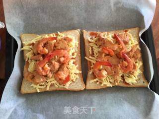 海陆吐司披萨的做法步骤：9