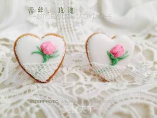 蕾丝玫瑰糖霜饼干的做法步骤：18