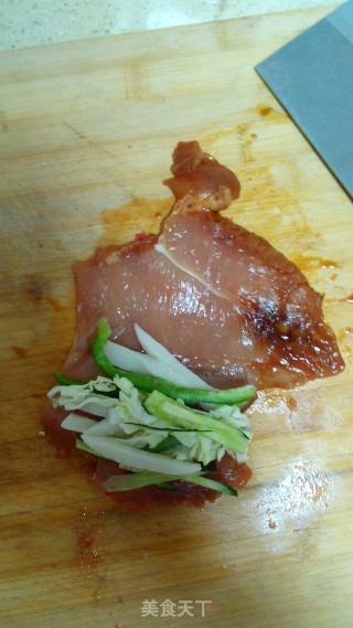 年糕鸡肉卷的做法步骤：5