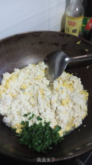 鸡汤水炒豆腐的做法步骤：7