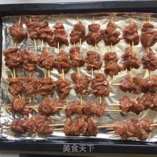 孜然牙签肉的做法步骤：8