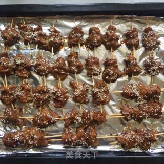 孜然牙签肉的做法步骤：11