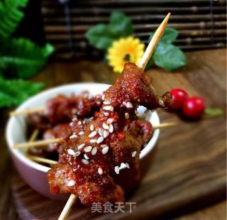 孜然牙签肉的做法步骤：13