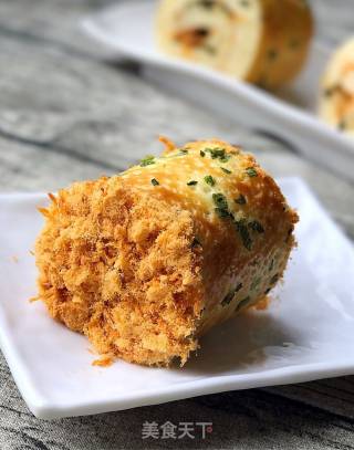 香葱海苔肉松卷的做法步骤：13