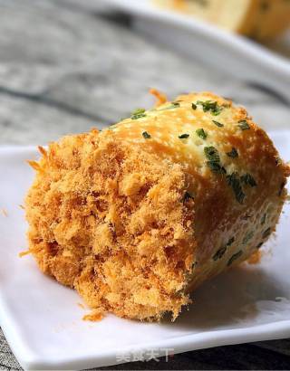香葱海苔肉松卷的做法步骤：14