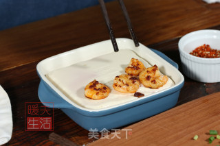 虾仁豆腐托的做法步骤：6