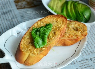 迷迭香蒜蓉面包片的做法步骤：15