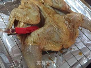 秘制脆皮烤鸡~自制酱料+脆皮秘诀的做法步骤：6