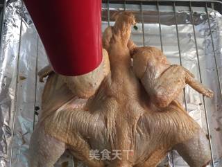 秘制脆皮烤鸡~自制酱料+脆皮秘诀的做法步骤：8