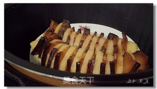 土豆蒸酱肉的做法步骤：8