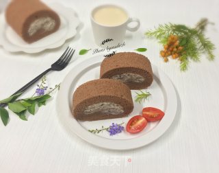 可可蛋糕卷的做法步骤：15