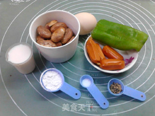 无粉菠萝蜜核咸蛋糕的做法步骤：1