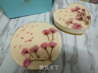 樱花芝士酸奶蛋糕的做法步骤：17