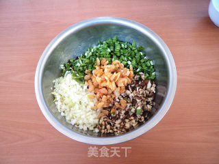 海米韭菜馅锅贴的做法步骤：7