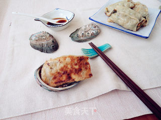 海米韭菜馅锅贴的做法步骤：14