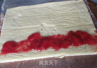 蛋糕卷夹心面包的做法步骤：1
