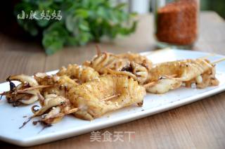 黑胡椒烤墨鱼仔的做法步骤：8