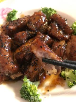 蜜汁排骨的做法步骤：10