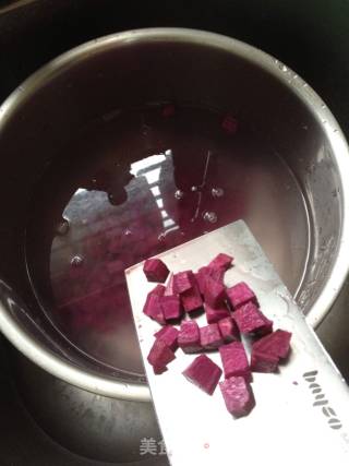 紫薯燕麦粥的做法步骤：3