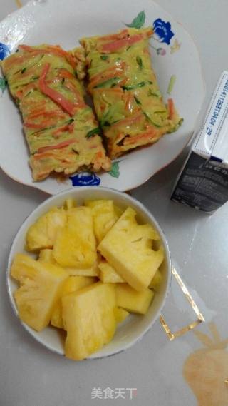 五彩早餐饼的做法步骤：6