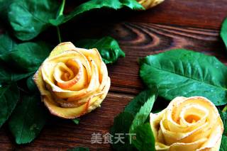 苹果玫瑰花的做法步骤：16