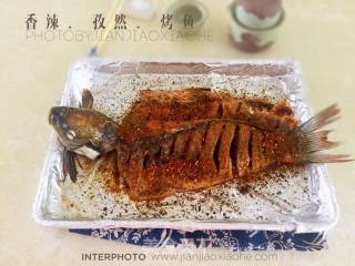 香辣孜然烤鱼的做法步骤：10