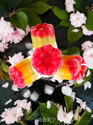 三色水果冰棒的做法步骤：10