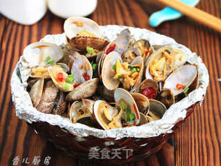 泡椒烤蛤蜊的做法步骤：11