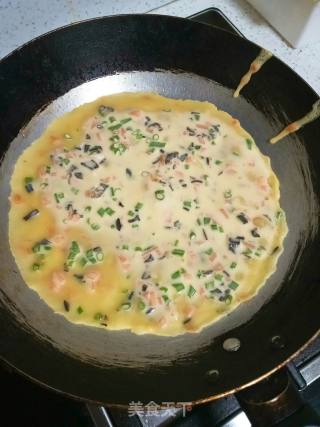蔬菜鸡蛋饼的做法步骤：10