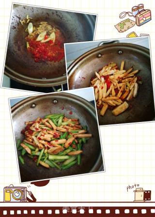 菜心炒豆干的做法步骤：4