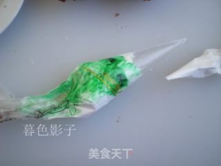 姜饼干奶油花篮的做法步骤：9