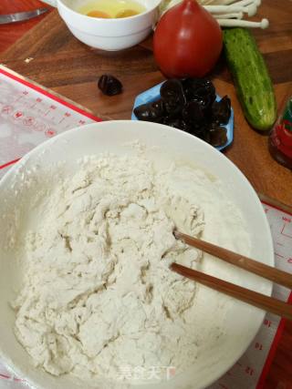 西红柿鸡蛋扯面的做法步骤：3