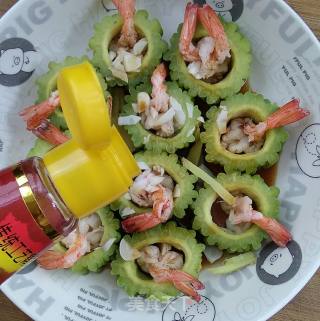 鲜虾苦瓜盅的做法步骤：11
