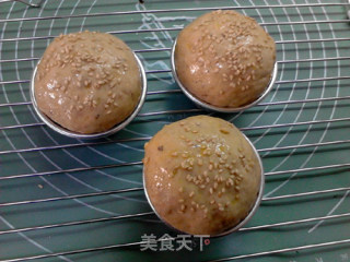 菠萝蜜核芝麻全麦面包的做法步骤：12