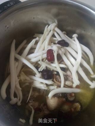 海鲜菇土鸡汤的做法步骤：9