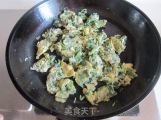 金芥炒鸡蛋的做法步骤：8