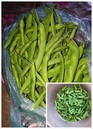 豆角炒面条的做法步骤：1