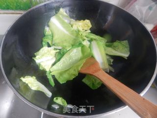白菜豆腐丸汤的做法步骤：3