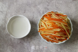 炝拌双丝的做法步骤：6