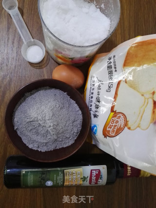 黑米吐司的做法步骤：1