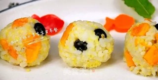 榴莲水果香饭团—宝宝营养加餐的做法步骤：8