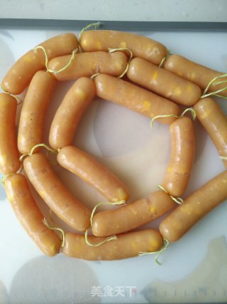 玉米鸡肉肠的做法步骤：7