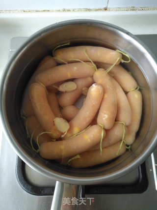 玉米鸡肉肠的做法步骤：9