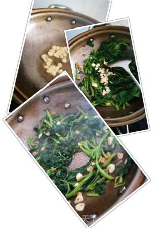 清炒革命菜的做法步骤：3