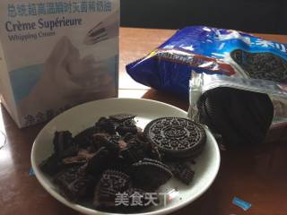 快手奥利奥冰淇淋雪糕棒冰的做法步骤：1