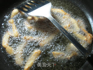 盐焗鸡柳的做法步骤：6
