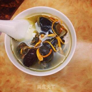 虫草花乌鸡滋补汤的做法步骤：8