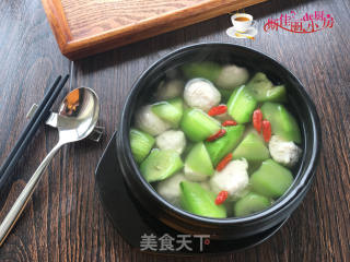 丝瓜鱼丸汤的做法步骤：10