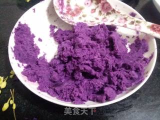 玫瑰紫薯山药糕的做法步骤：3